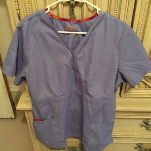 Dickies Ceil Blue Scrub Top PRICE CHANGE